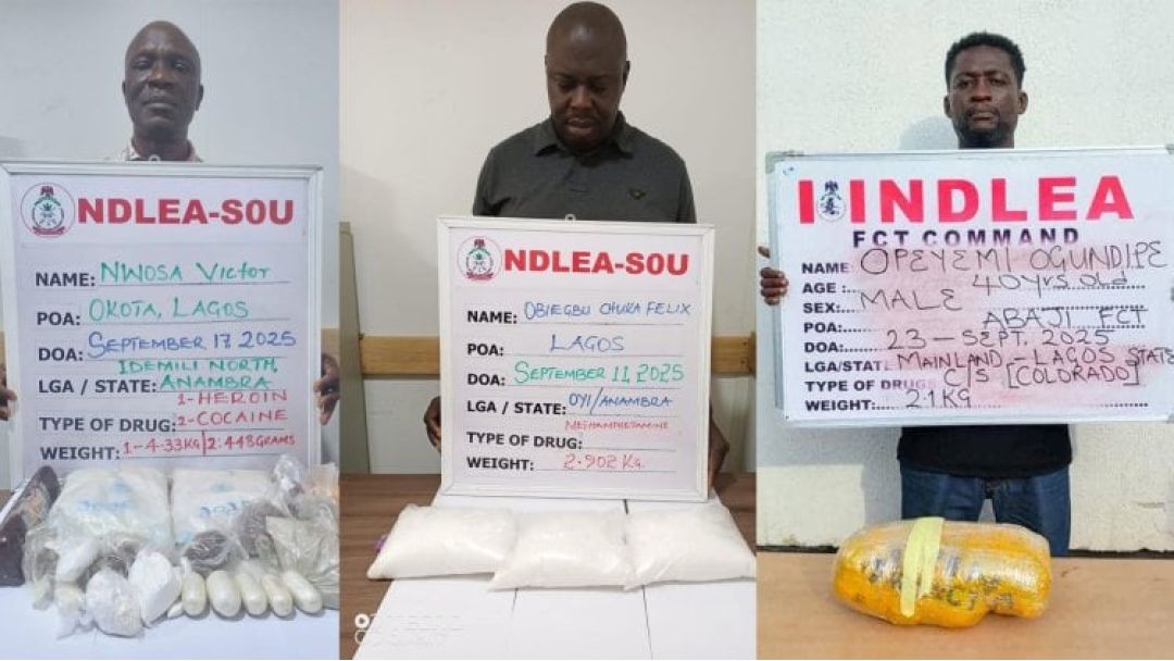 NDLEA Jidere Ndị Isi Ọgwụ Ọjọọ Na Lagos, Kpata Cocaine na Heroin