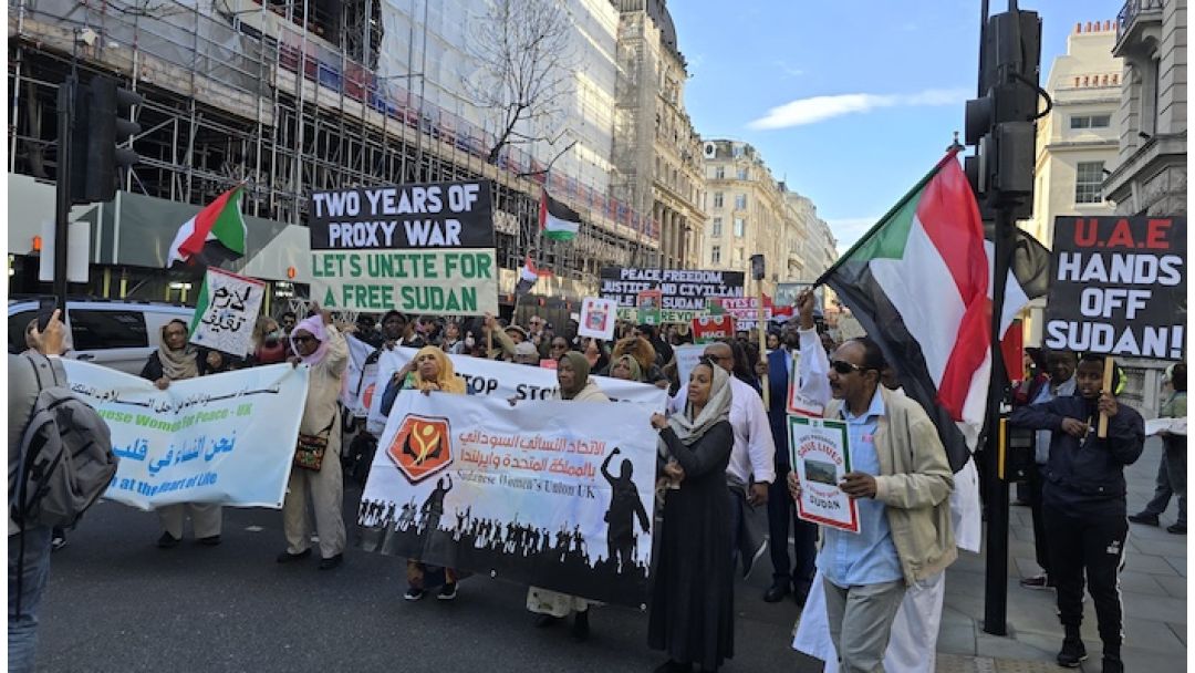 Protesters In London Demand Action As Sudan War Enters Deadlier Phase