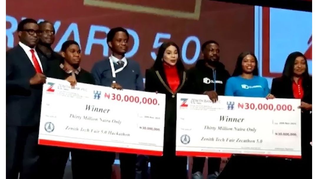 Zenith Bank Celebrates Technological Excellence, Awards N140 Million to Hackathon Winners at Tech Fair 5.0
