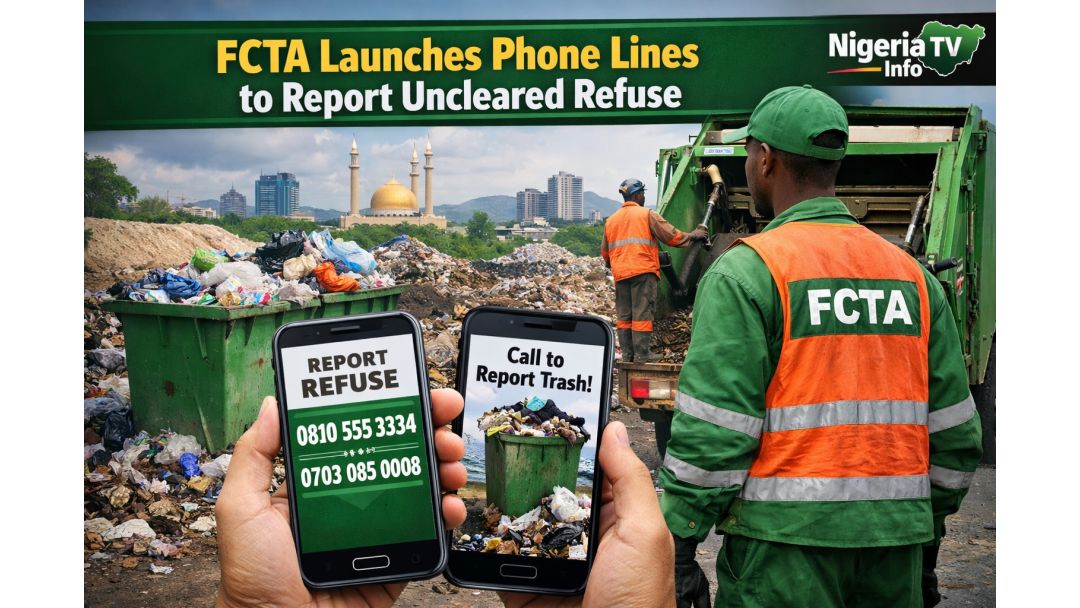 Featured image: FCTA Ṣàgbéyẹ̀wò Nọ́mbà Fóònù Fun Àwọn Olùgbé Láti Ròyìn Ẹ̀gbin Tí Kò Tii Kó