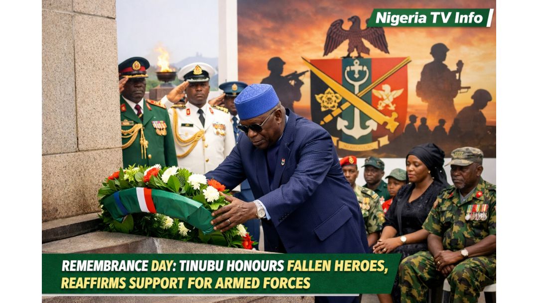 Remembrance Day: Tinubu Honours Fallen Heroes, Reaffirms Support For Armed Forces