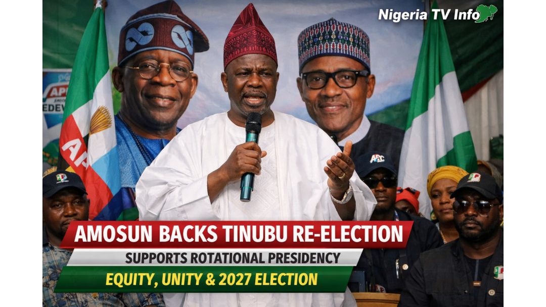 Amosun Backs Tinubu’s Re-Election, Calls for Rotational Presidency