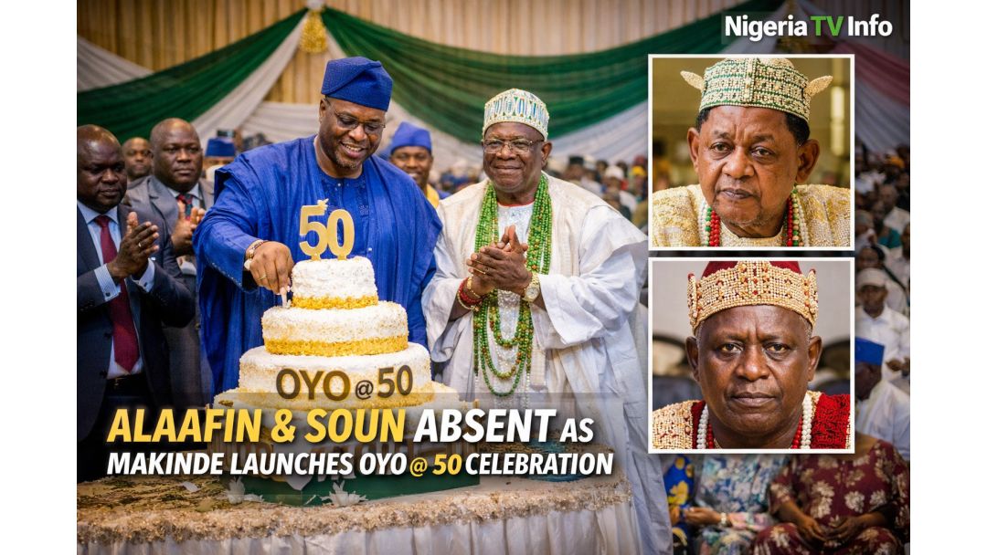 Alaafin àti Soun Kò Wà Nígbà tí Gómìnà Makinde Ṣí Àyẹyẹ Ọdún 50 Ìpẹ̀yà Oyo