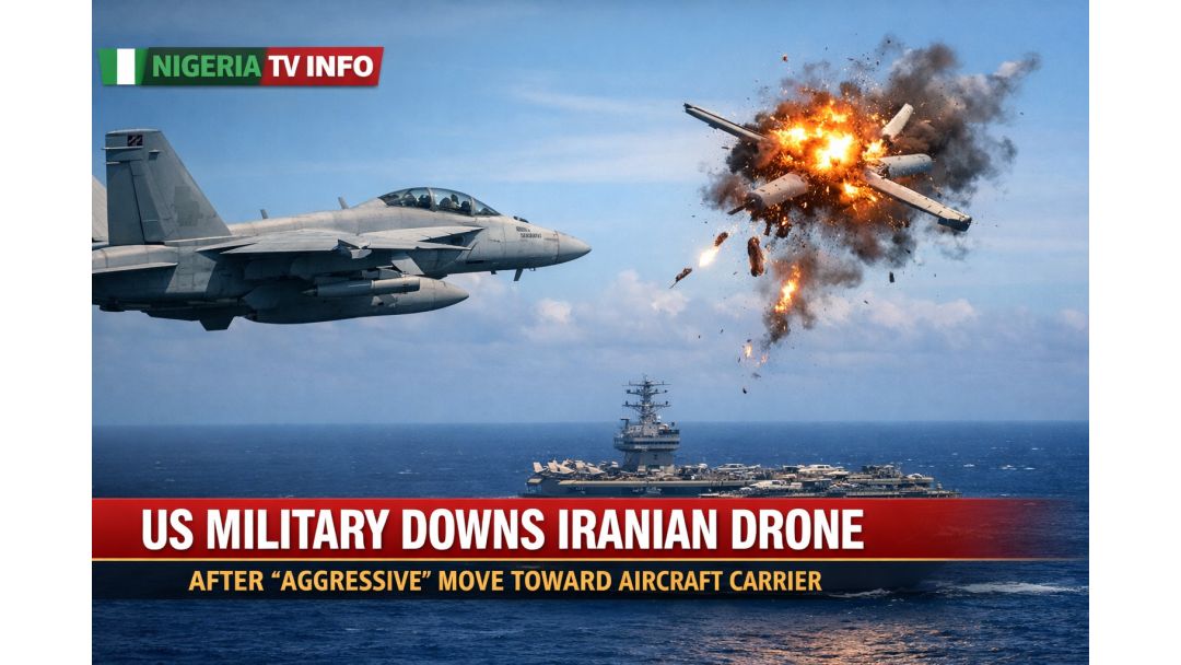 US F-35 Shoots Down Iranian Drone Near Aircraft Carrier In Arabian Sea