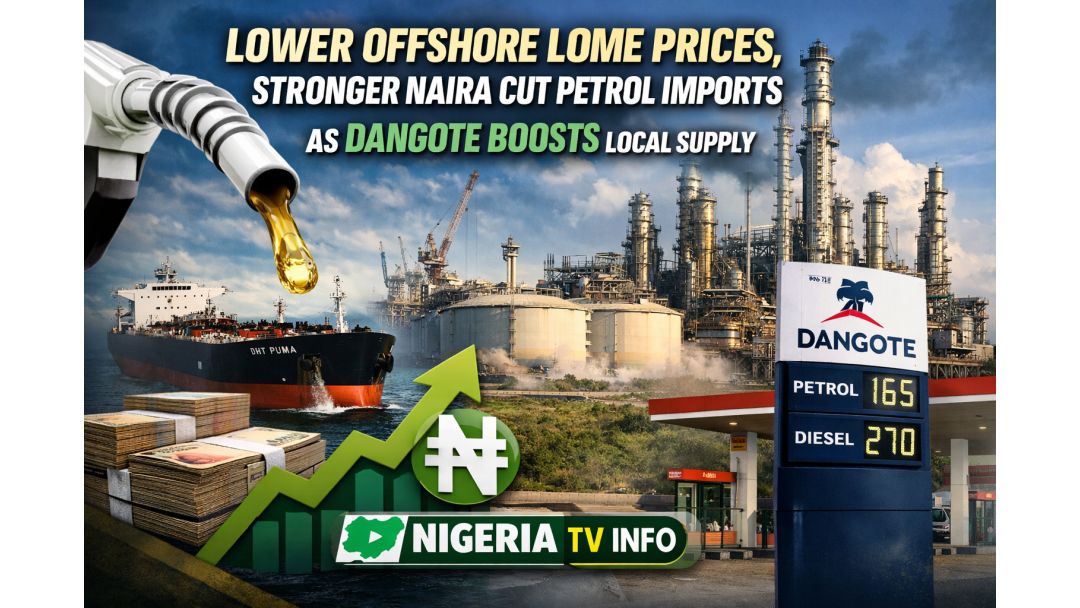 Lower Offshore Lomé Prices, Stronger Naira Cut Petrol Imports as Dangote Refinery Boosts Local Supply — NMDPRA, Platts