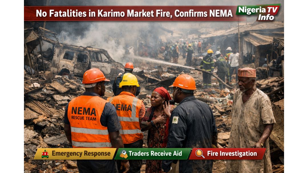 Ko si Ikú Nínú Iná Tó Gbé Kalẹ̀ ní Ọjà Karimo, NEMA So