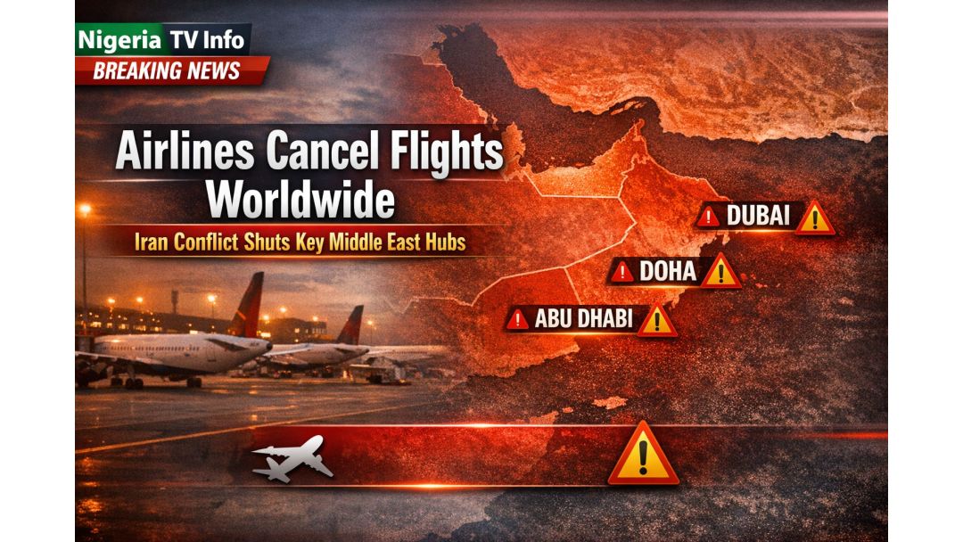 Featured image: ✈️ Awọn ile-iṣẹ ọkọ ofurufu fagilee awọn irin-ajo kakiri agbaye nigba ti ija Iran ti pa awọn ibudo pataki ni Aarin Ila-oorun mọ́