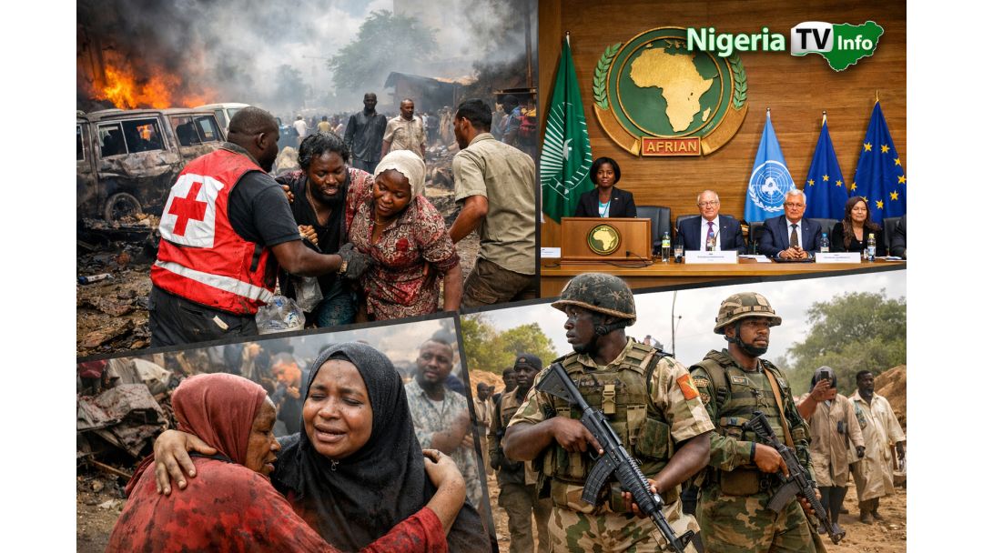 Mgbawa Bọmbụ na Maiduguri: African Union Kpọrọ Ụwa Ka Ọ Kwado Agha Nigeria Megide Mmegbu Ike