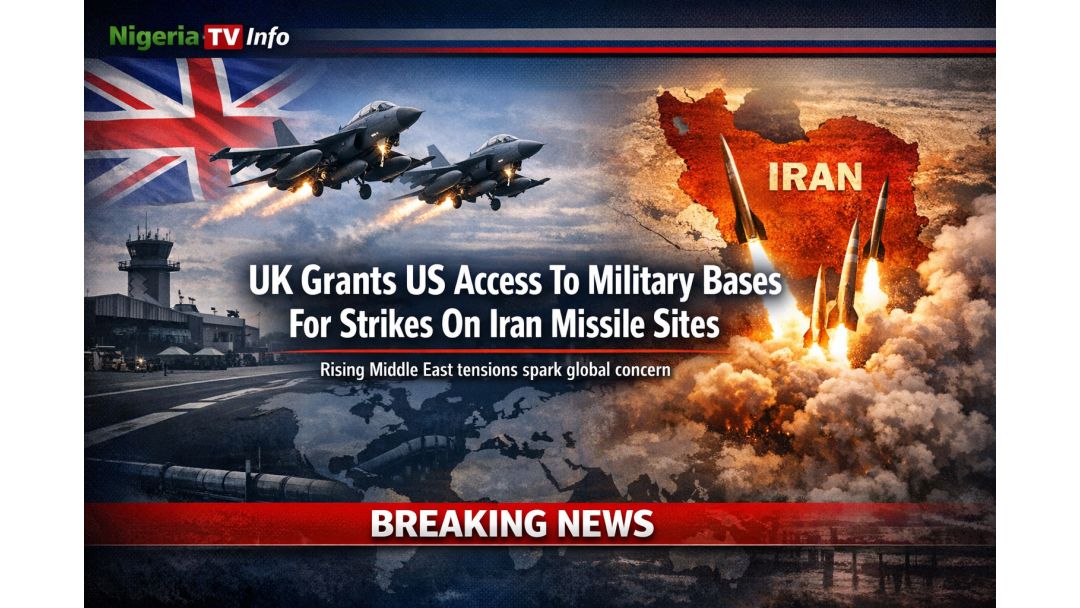 Featured image: Ilẹ̀ Gẹ̀ẹ́sì ti fọwọ́ sí i kí Amẹ́ríkà lo àwọn ibùdó ologun rẹ̀ láti kọlu Iran