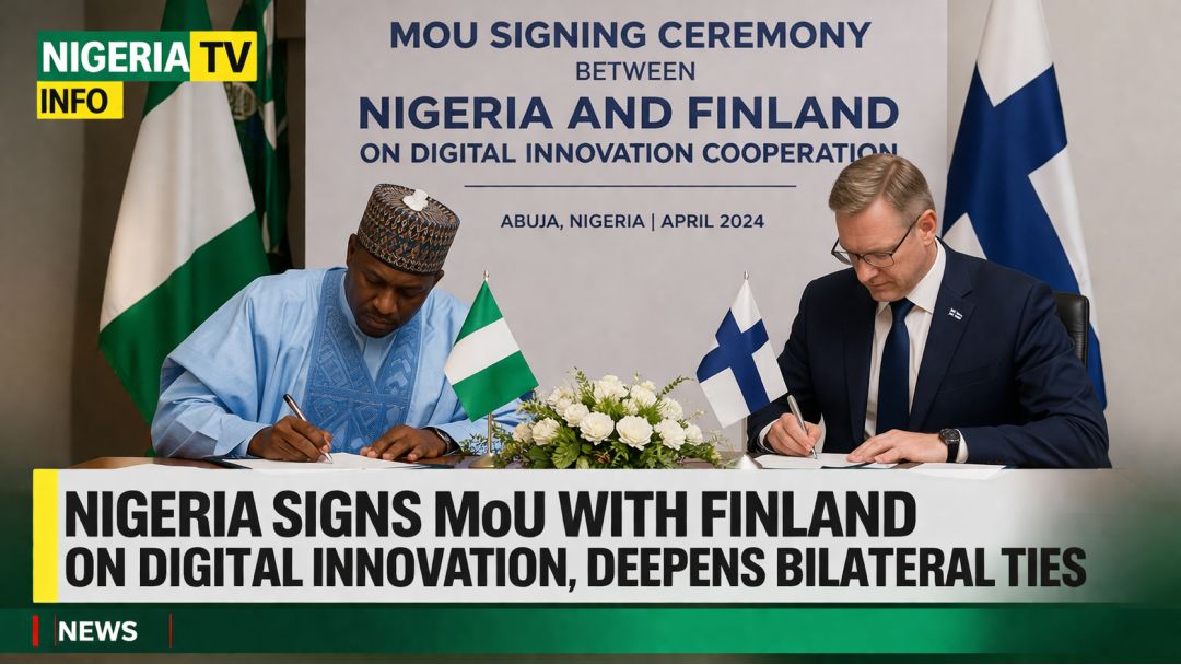 Featured image: Naịjịrịa na Finland Binyere Aka na MoU Maka Mmepe Dijital Iji Kwado Teknụzụ, Nchekwa Cyber, na Ọganihu Ọrụ Ọrụ Aka | Nigeria TV Info