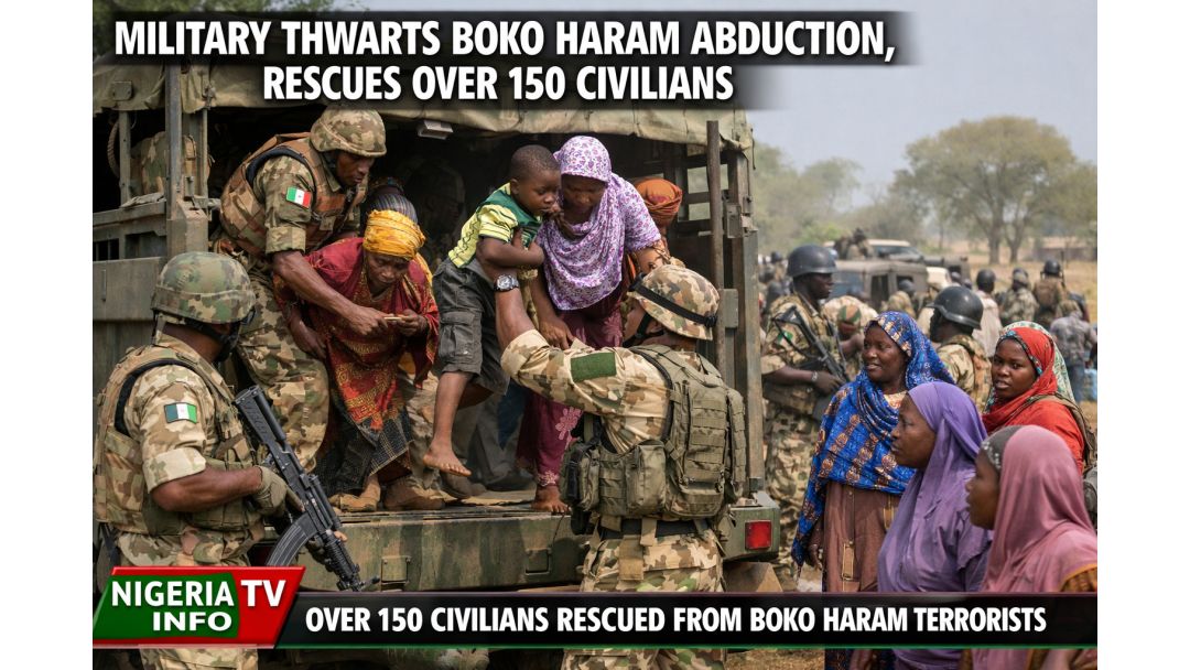 Military Thwarts Boko Haram/ISWAP Mass Abduction, Rescues Over 150 Civilians | Nigeria TV Info