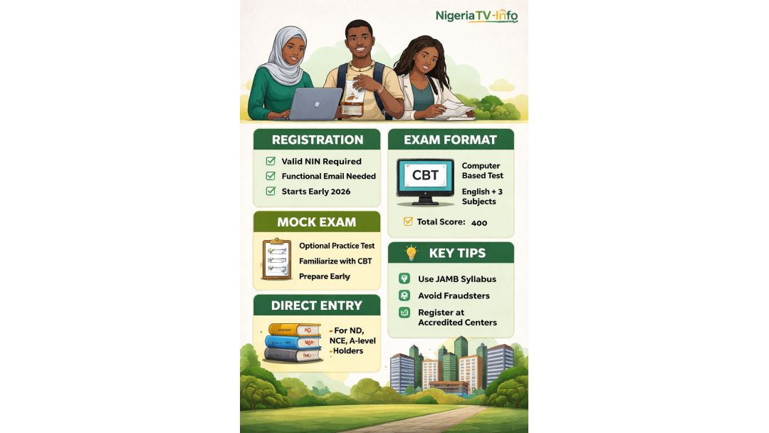 Featured image: UTME 2026: Ihe niile ụmụakwụkwọ kwesịrị ịma gbasara ule JAMB