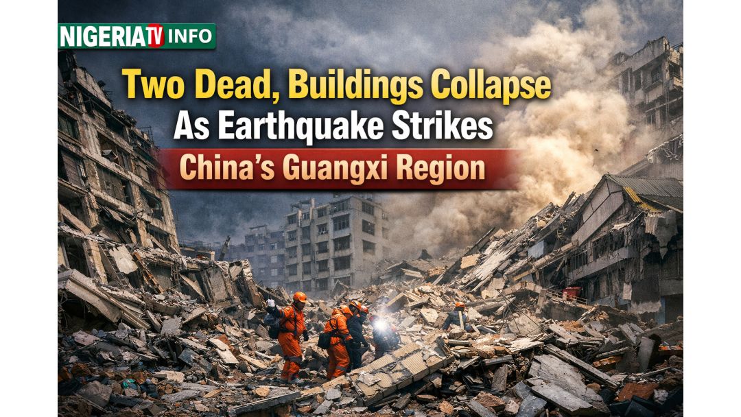 Featured image: Two Dead, Buildings Collapse As Earthquake Strikes China’s Guangxi Region