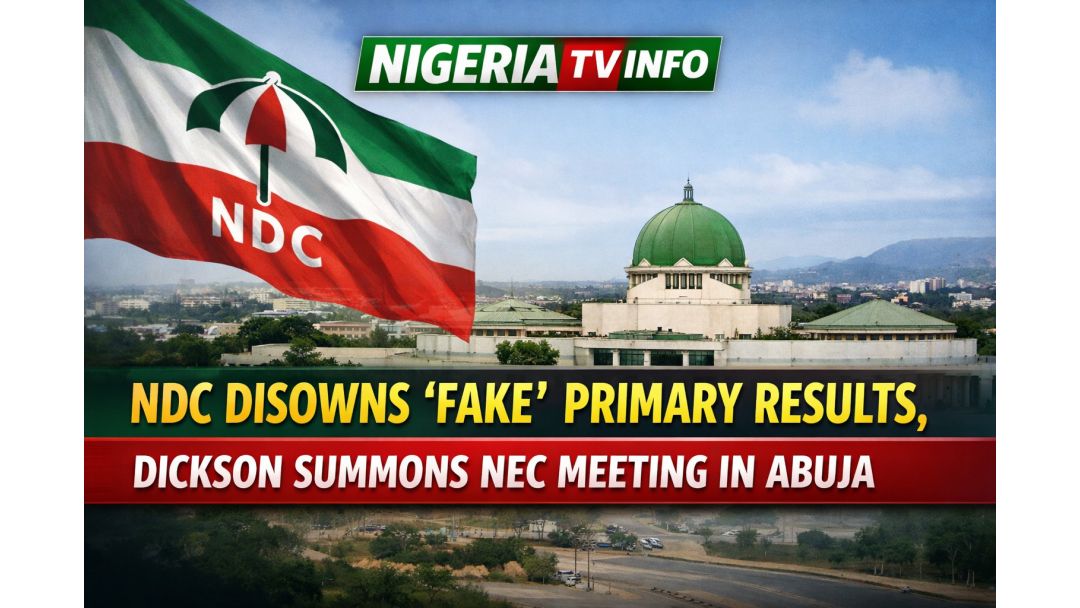 NDC Disowns ‘Fake’ Primary Results, Dickson Summons NEC Meeting In Abuja