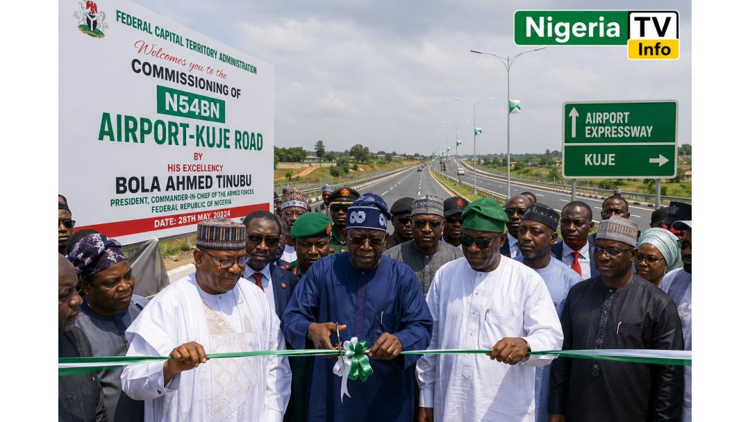 Tinubu Ṣí Ọna Airport–Kuje N54bn, Ṣèlérí Idoko-owo Títí Lọ sí Àwọn Ilú Satellite