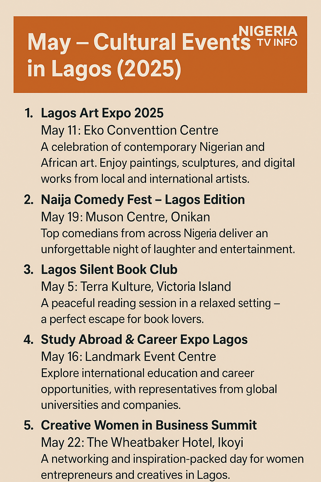 Featured image: May – Cultural Events in Lagos (2025)